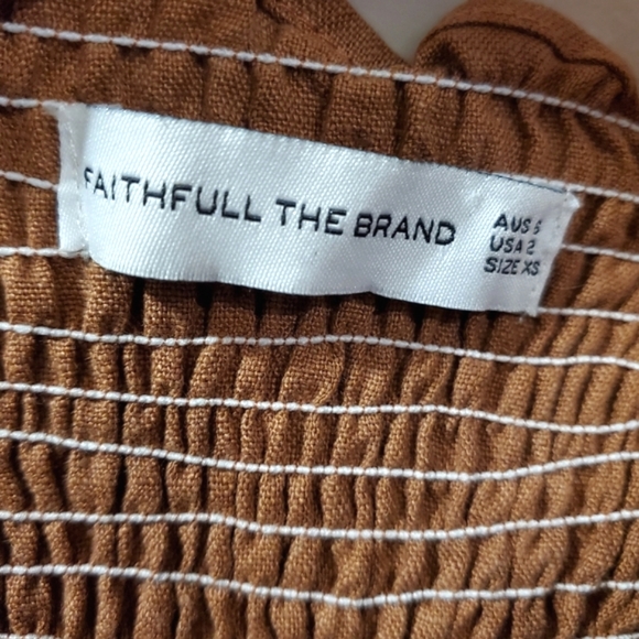 Faithfull The Brand - Lais Linen Jumpsuit - Size XS - Picture 6 of 12